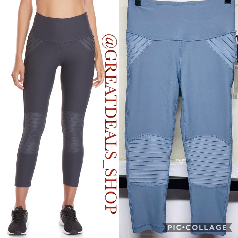 •CLOSING 90 DEDREE• REFLEX GREY MOTO CROP LEGGINGS